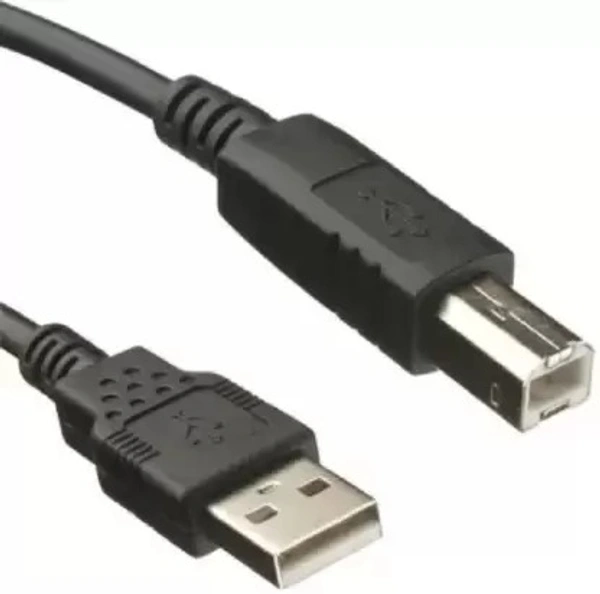 Micro USB Cable 5 m USB A to Male To USB B 2.0 High Speed Cable A Male to B Male Cord  (Compatible with Computer, Projector, Printer, Laptop, Black, One Cable)