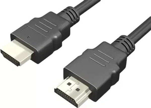  HDMI Cable 1 m HDMI High-definition Cable Connection Hdmi Cable - 1m  (Compatible with Monitor Projector, SET BOX, Black, One Cable)