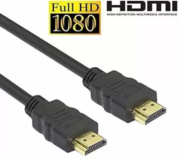 HDMI Cable 3 m mtr HDMI Male to HDMI Male Cable TV  (Compatible with TV, Set-Top Box, Computer, Laptop, Camera, Android TV Box, HDTV, Black, One Cable)
