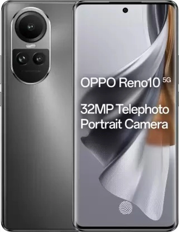 OPPO Reno10 5G (Silvery Grey, 256 GB)  (8 GB RAM) - Silvery grey