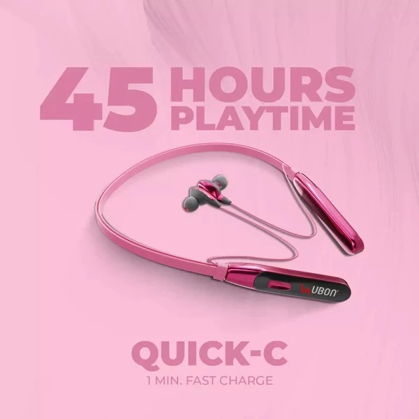 Rainbow Series Pink CL-50 Wireless Neckband - pink