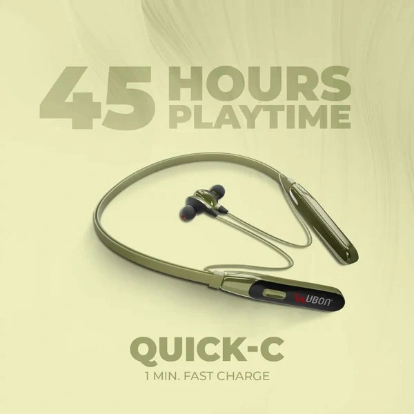 Quick-C Rainbow Series CL-50 Wireless Neckband - green