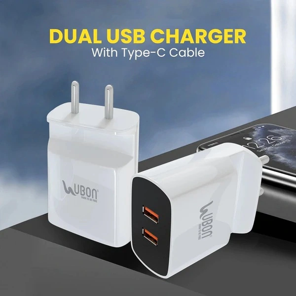 Fast Mobile Charger With Mobile Stand - White