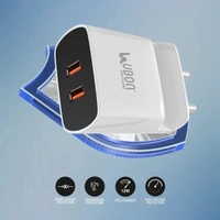 Fast Mobile Charger With Mobile Stand - White
