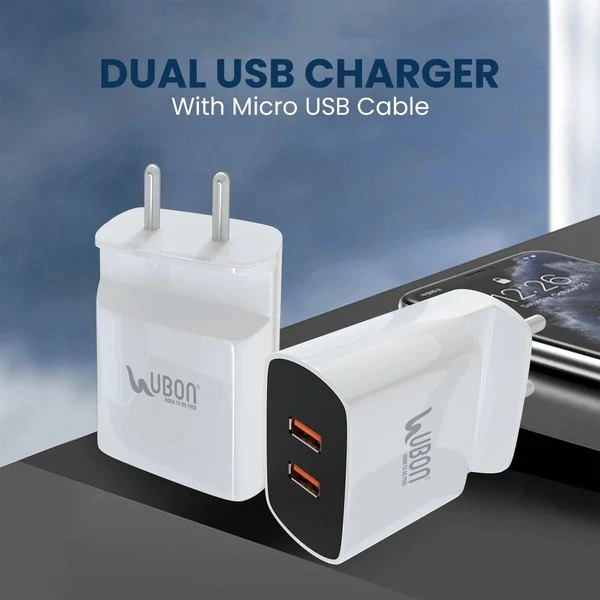 Fast Mobile Charger With Mobile Stand - White
