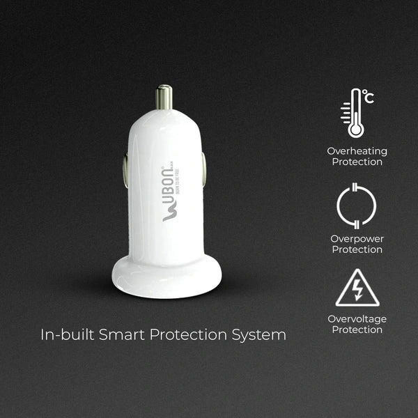 Charge Guru CH-93 Car Charger - White
