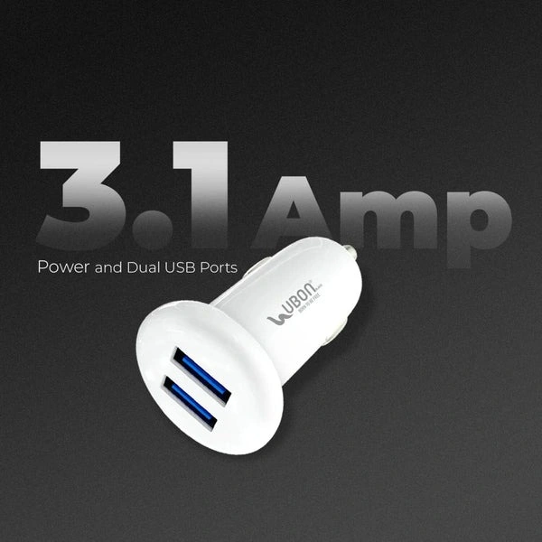 Charge Guru CH-93 Car Charger - White