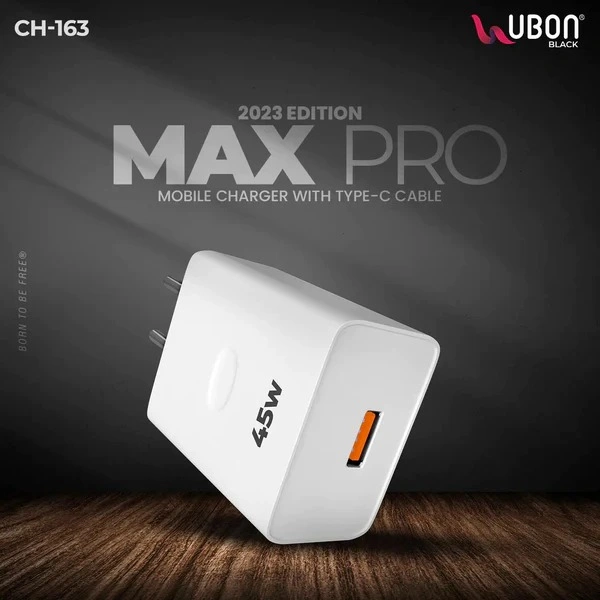 MaxPro CH-163 45W Mobile Charger - White
