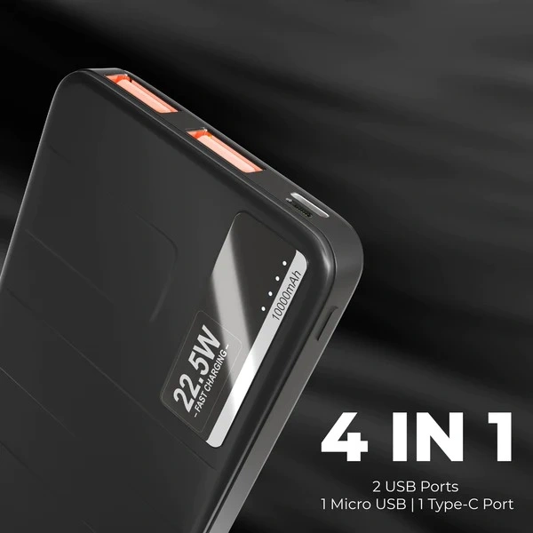 PB-X36 PD Master 10000mAh Power Bank - Black