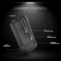 PB-X12 PowerKing Universal 10000mAh Power Bank - Black
