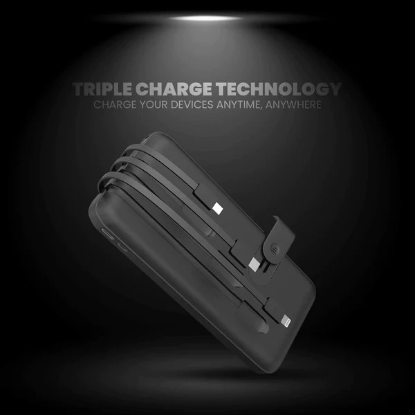 PB-X12 PowerKing Universal 10000mAh Power Bank - Black