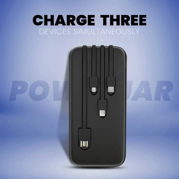 PB-X17 PowerJar 10000mAh Power Bank - Black