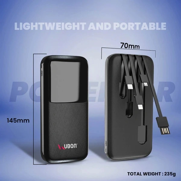 PB-X17 PowerJar 10000mAh Power Bank - Black