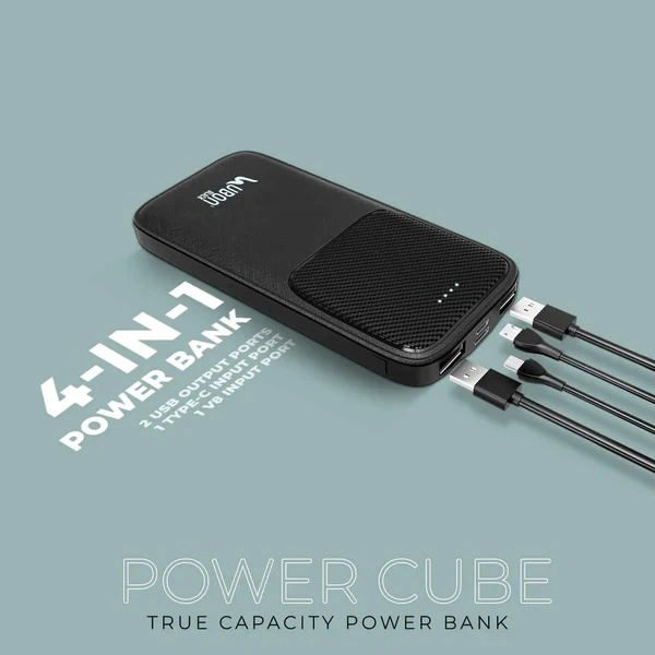 PB-X38 Power Cube 10000mAh Power Bank - Black