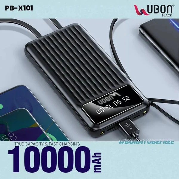 PB-X101 10000mAh Power Bank - Black