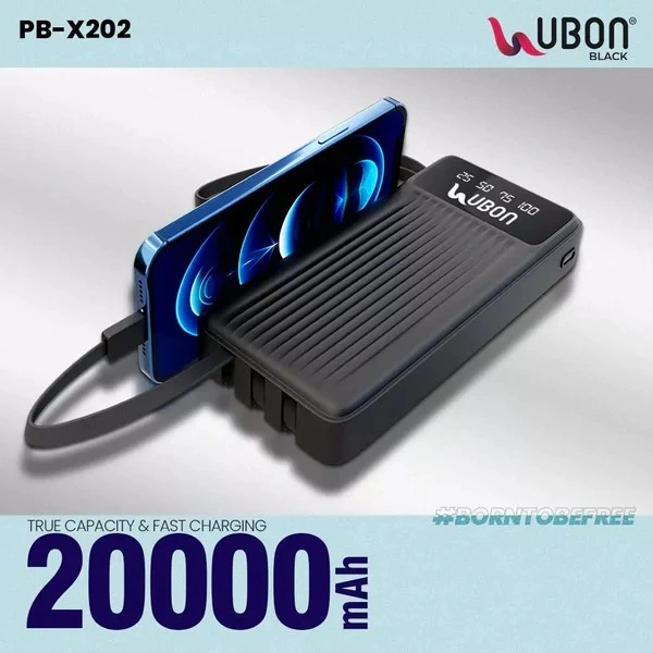 PB-SX202 20000mAh Power Bank - Black