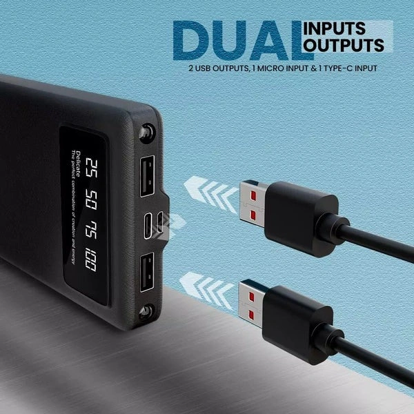 PB-X102 10000mAh 4 In 1 Power Bank - Black