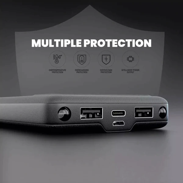 PB-X102 10000mAh 4 In 1 Power Bank - Black