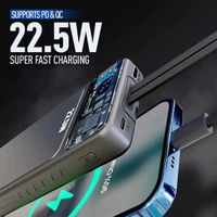 PB-X109 10000mAh 6 In 1 Power Bank - Black