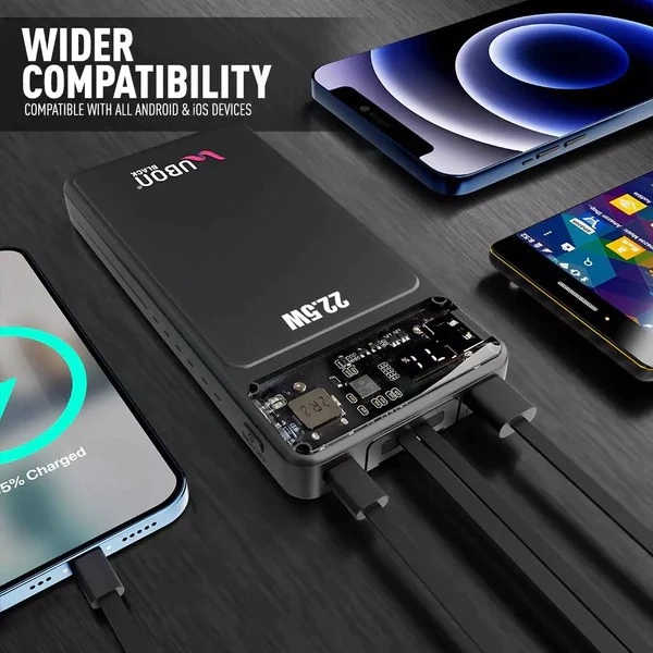 PB-X109 10000mAh 6 In 1 Power Bank - Black