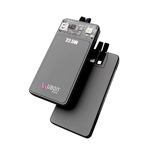 PB-X109 10000mAh 6 In 1 Power Bank - Black