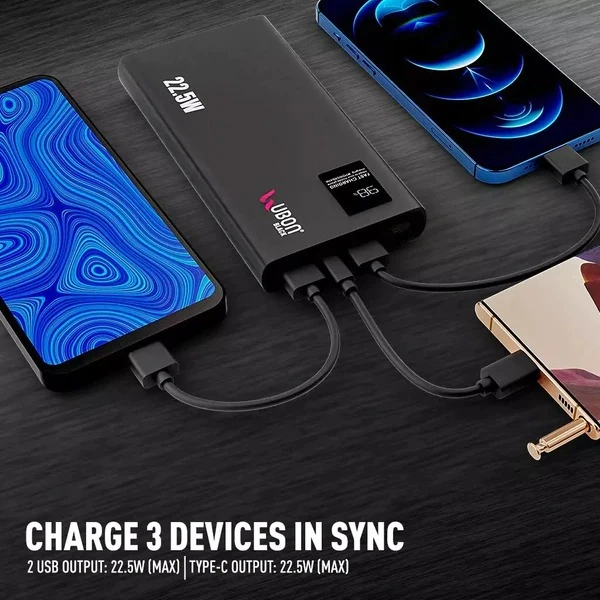 PB-X106 10000mAh Power Bank - Black
