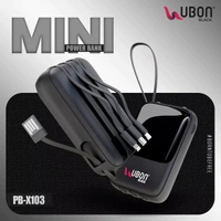 PB-X103 Mini 10000mAh Power Bank - Black