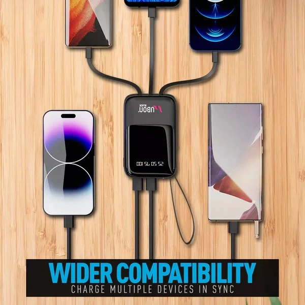 PB-X103 Mini 10000mAh Power Bank - Black