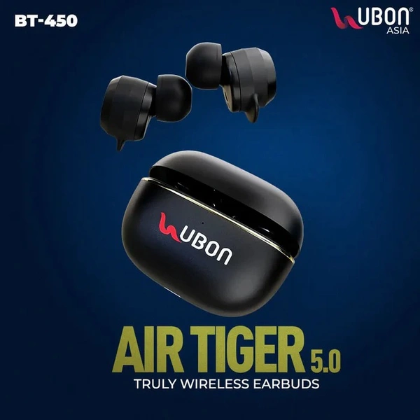 Air Tiger Series BT-450 Wireless Earbuds - Black
