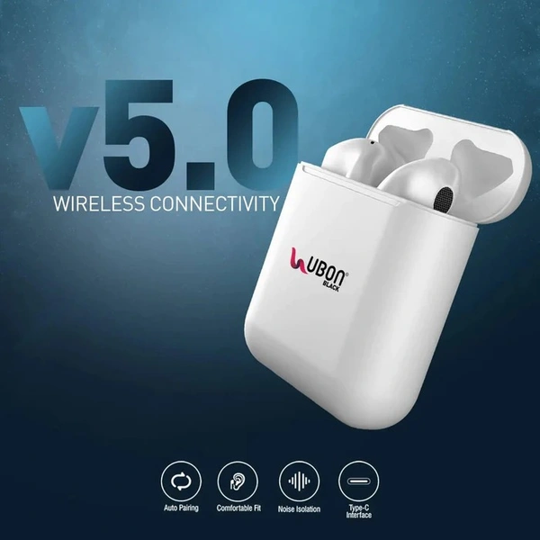 AirShark BT-200 Truly Wireless Earbuds - White