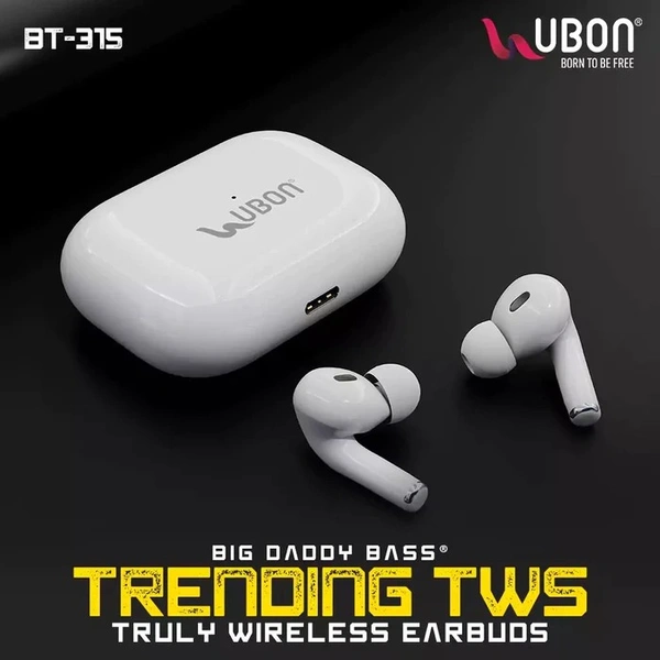 Trending TWS BT-315 Truly Wireless Earbuds - White
