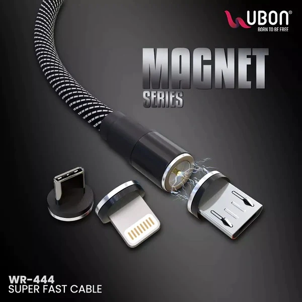 Magnet Series WR-444 40W 3-IN-1 Cable - Black