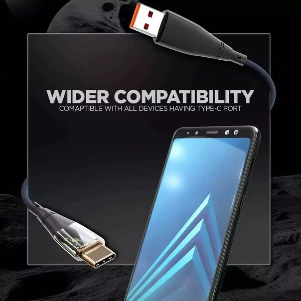 65W WR-33 USB To Type-C Cable - Black