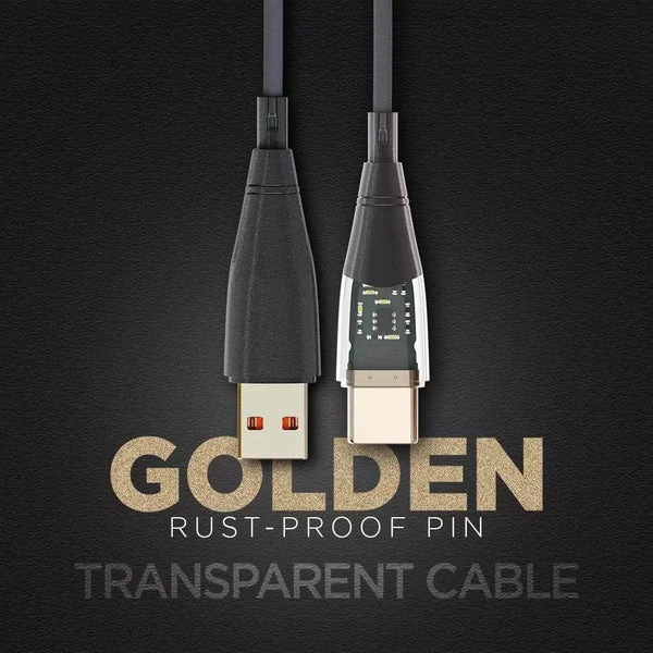 65W WR-33 USB To Type-C Cable - Black