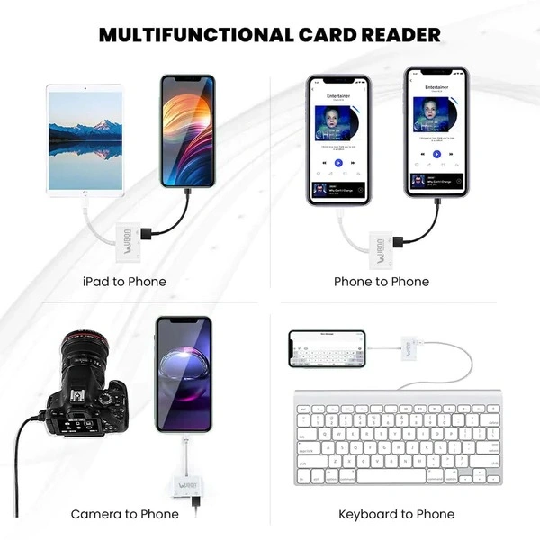 Fusion WR-496 IPhone OTG Connector - White