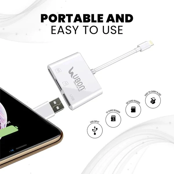 Fusion WR-496 IPhone OTG Connector - White