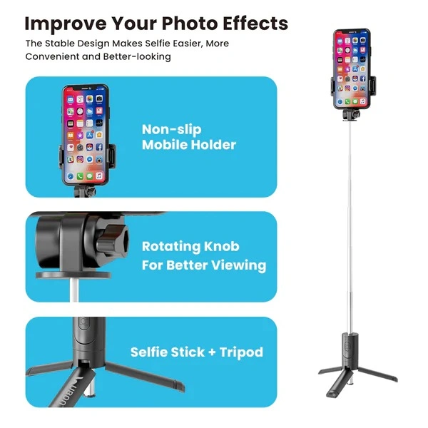 Travel Stick SF-140 Selfie Stick - Black