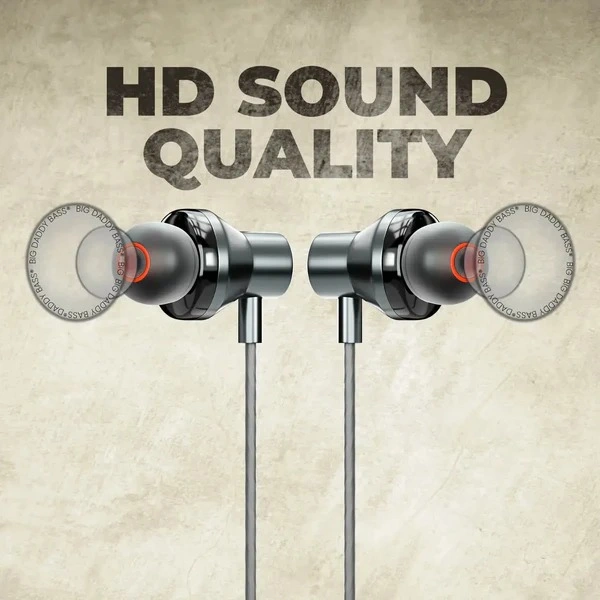 Jordan Series UB-1001 Wired Earphones - Gray