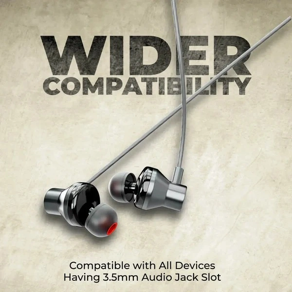 Jordan Series UB-1001 Wired Earphones - Gray
