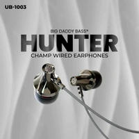 Hunter UB-1003 Wired Earphones - Black