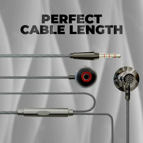 Hunter UB-1003 Wired Earphones - Black