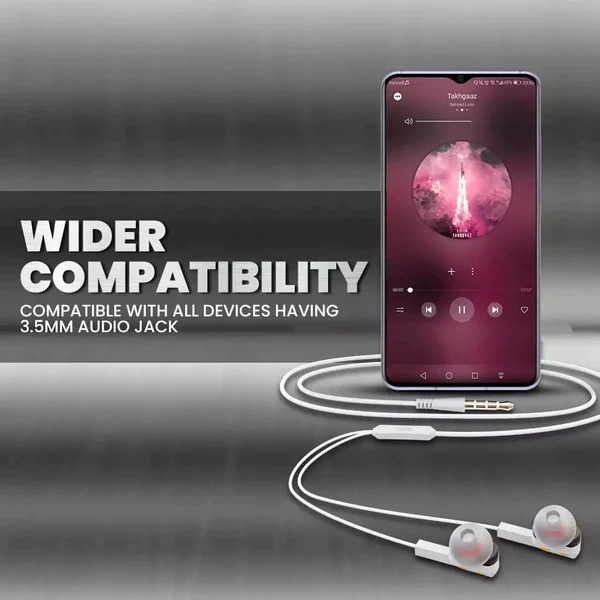 Thunder Bass UB-735 Wired Earphone - White
