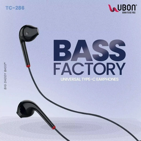 Bass Factory TC-286 Type-C Earphones - Black