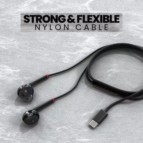Bass Factory TC-286 Type-C Earphones - Black