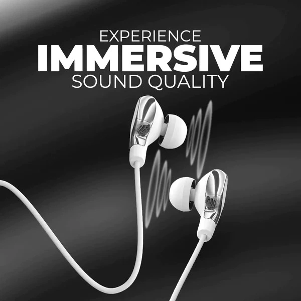 Rainbow UB-288 Wired Earphones - White