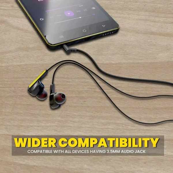 Power Beats UB-600 Wired Earphones - Black