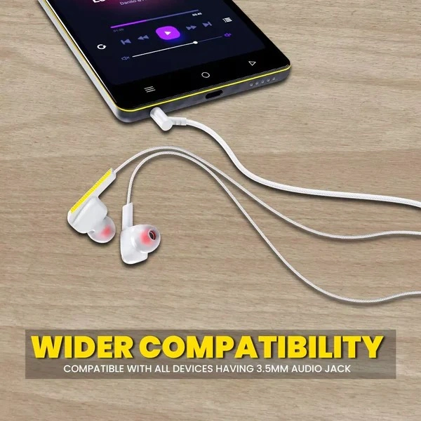 Power Beats UB-600 Wired Earphones - White