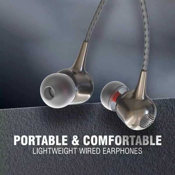 Type-C TC-486 Wired Earphones - Black