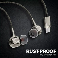 Type-C TC-486 Wired Earphones - Black