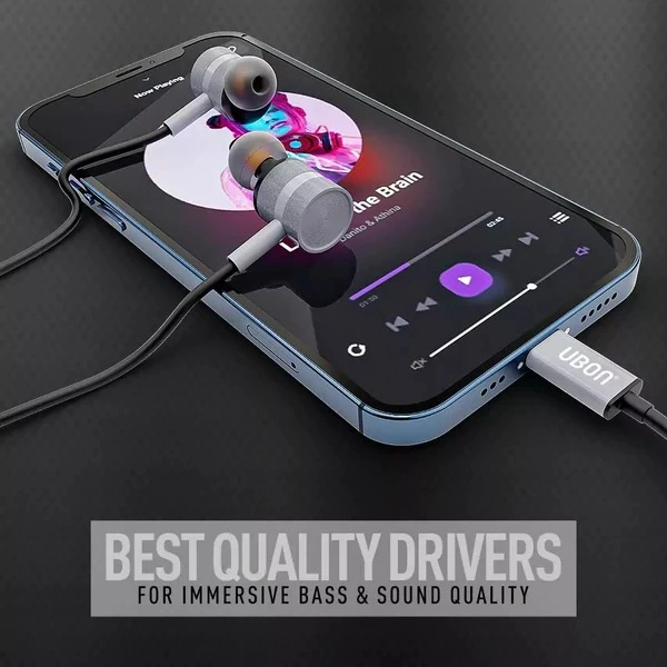 OG Music UB-389 Wired IPH Earphone - Gray